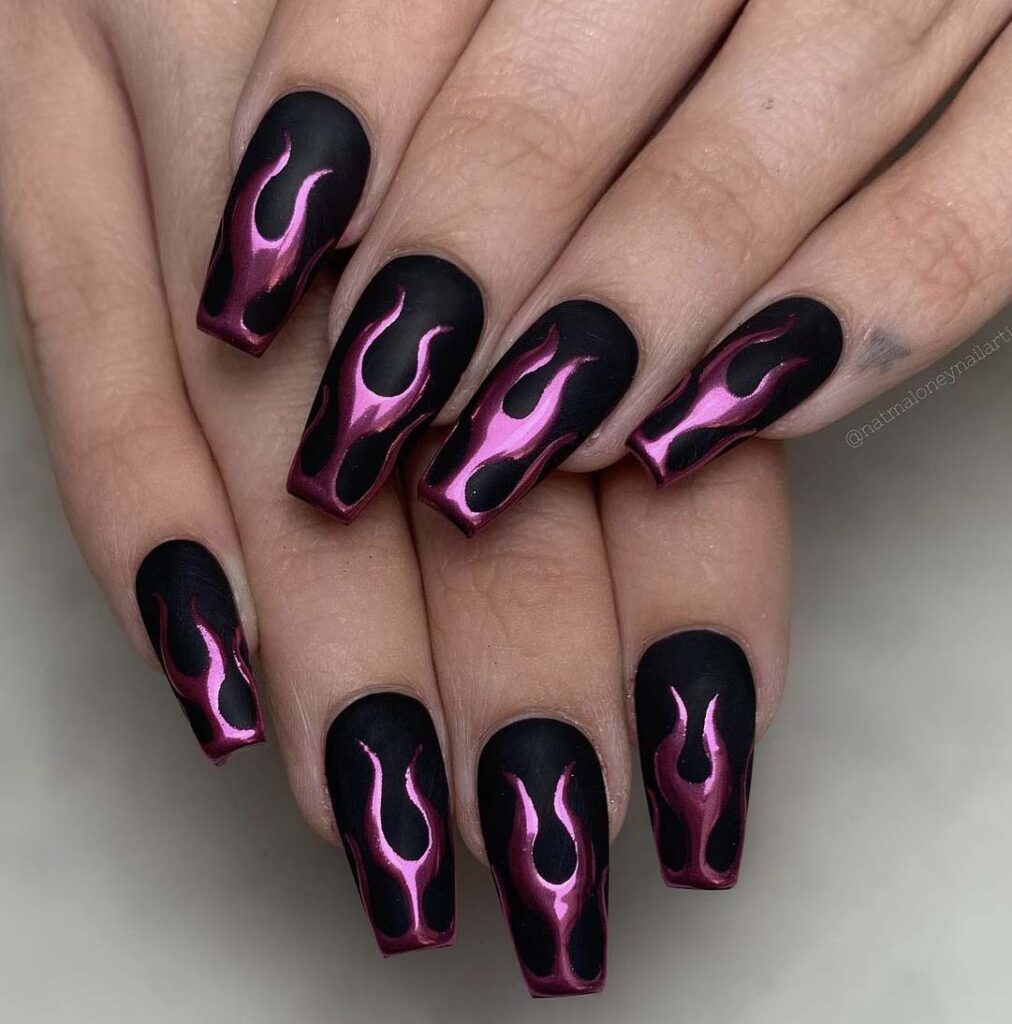 Fall in Love: 30+ Stunning Black & Pink Nail Art Ideas - ALLURE OF BEAU